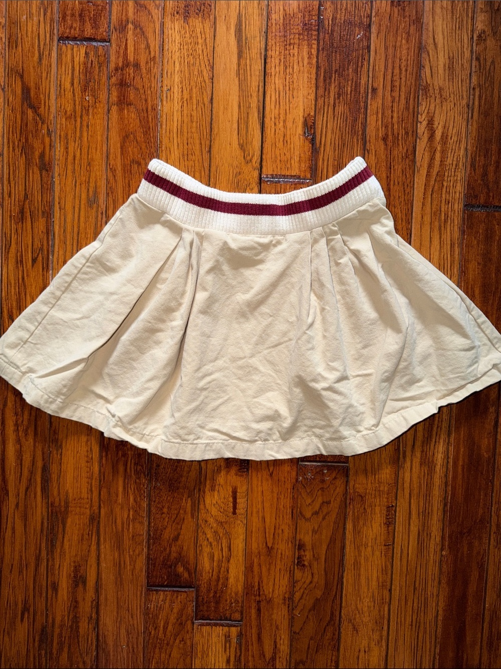 Zara Ribbed Box Pleated Skirt with side zipper